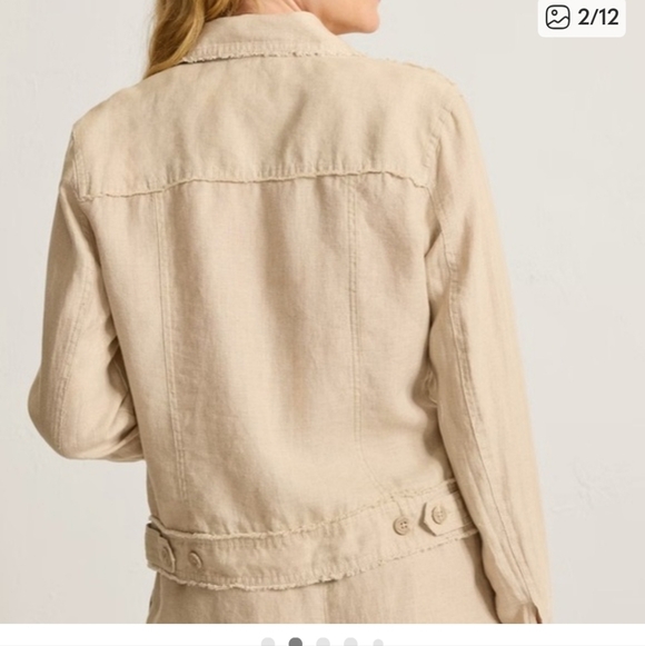 Tommy Bahama Women's Linen Jean Jacket - Picture 2 of 6